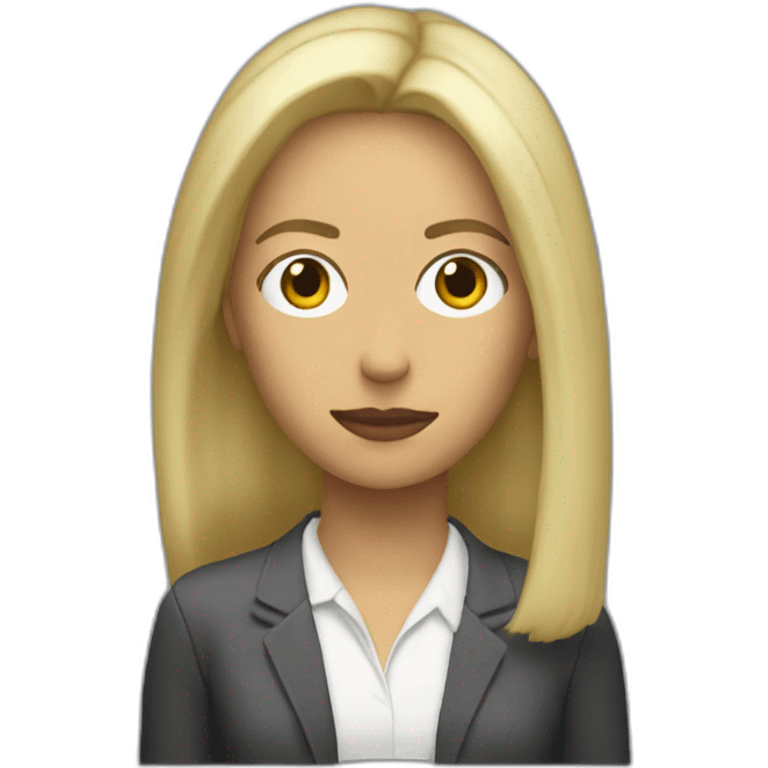 blonde sevillian journalist listening to Radiohead emoji