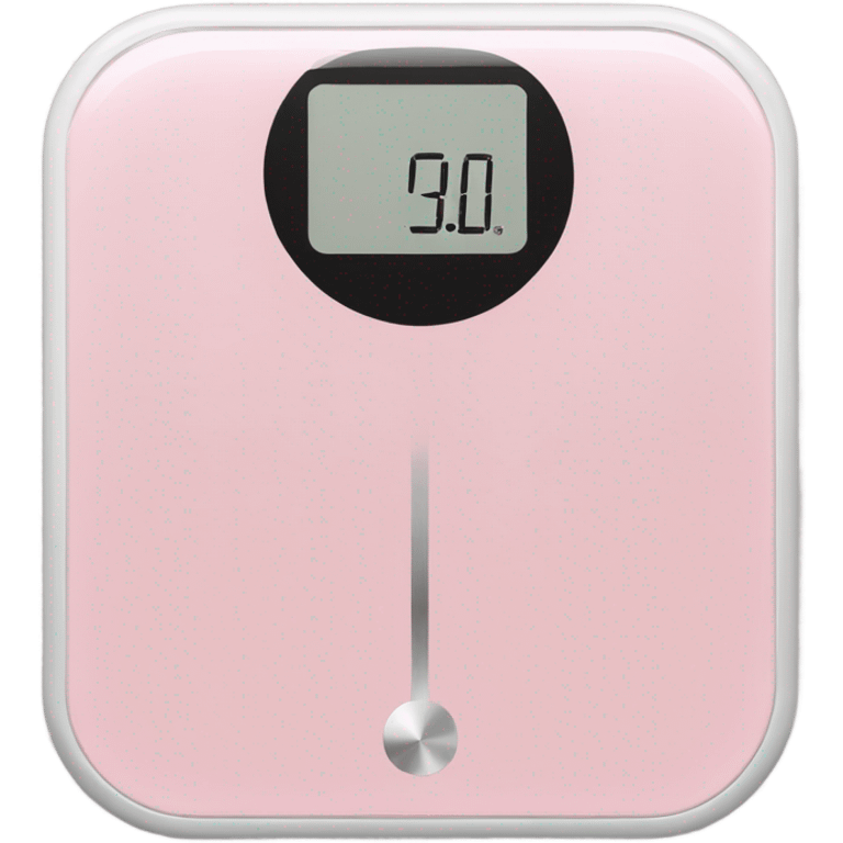 Light pink body weight scale  emoji