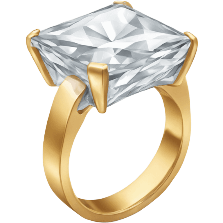 Square diamond ring emoji