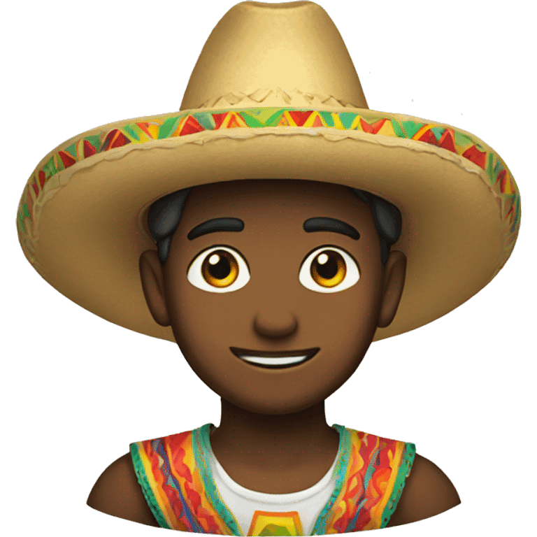 Boy with sombrero emoji