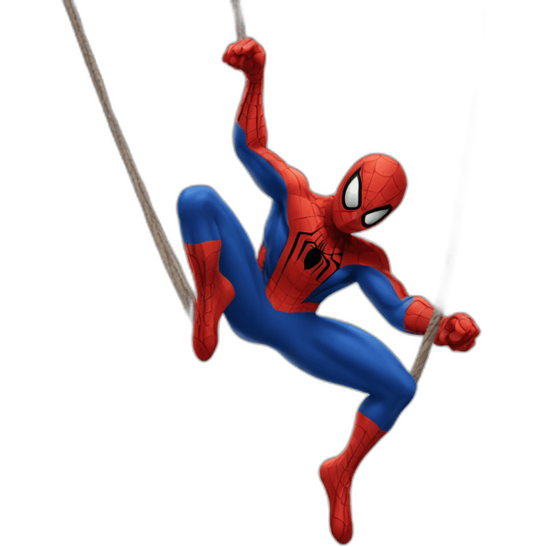 spiderman swinging emoji