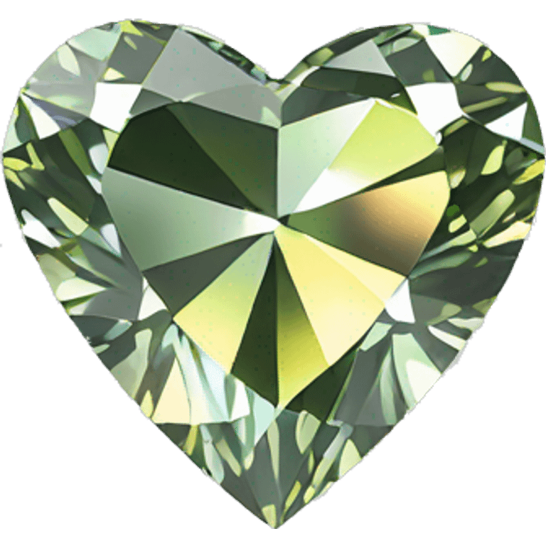 Heart shaped 56-carat mix color diamond emoji