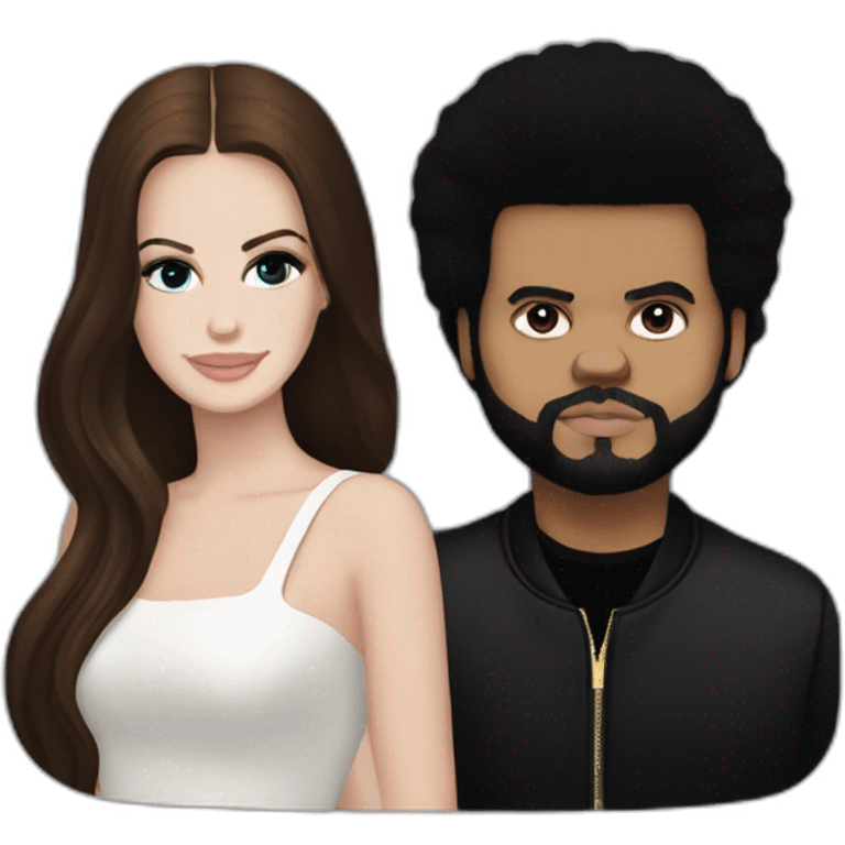 Lana del rey and The weeknd emoji