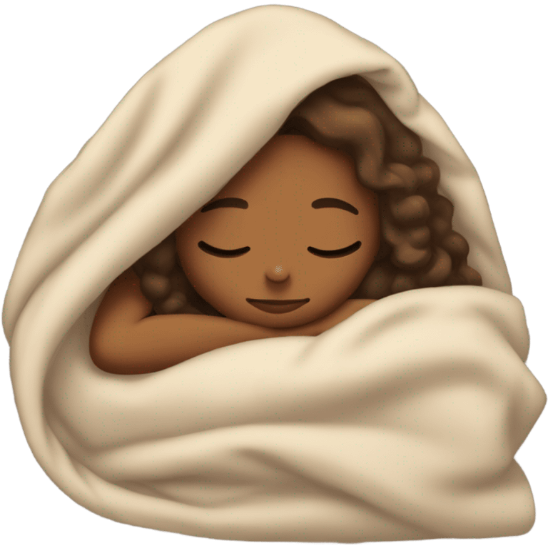 Brown girl sleeping  emoji