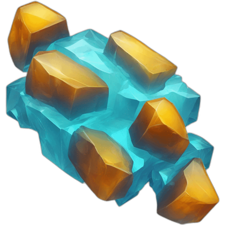 obstacle in amber crystal formation emoji