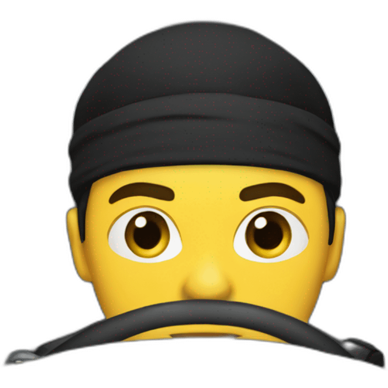 Ninja Driving A Car emoji