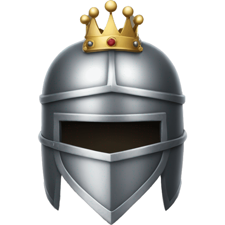 knight helmet with crown emoji