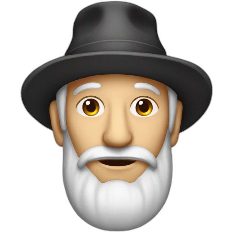 old jew with small cap emoji