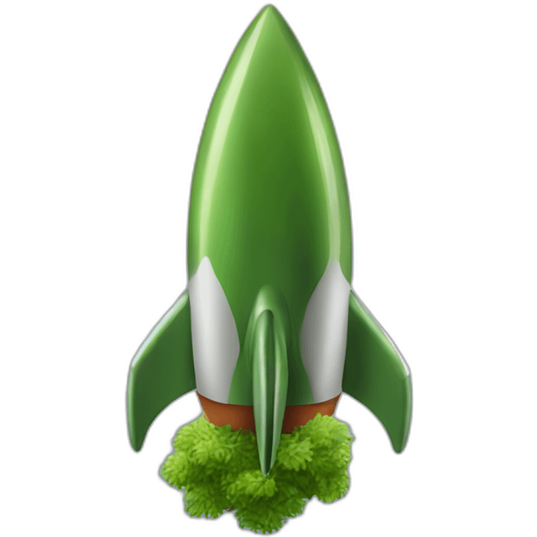 moss-green-rocket emoji