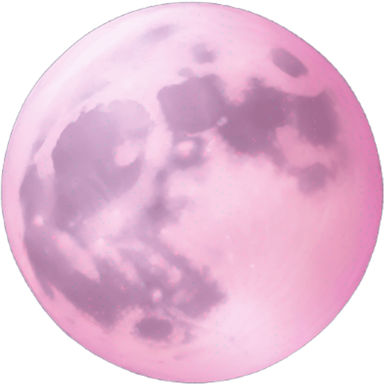 Light pink pink moon emoji