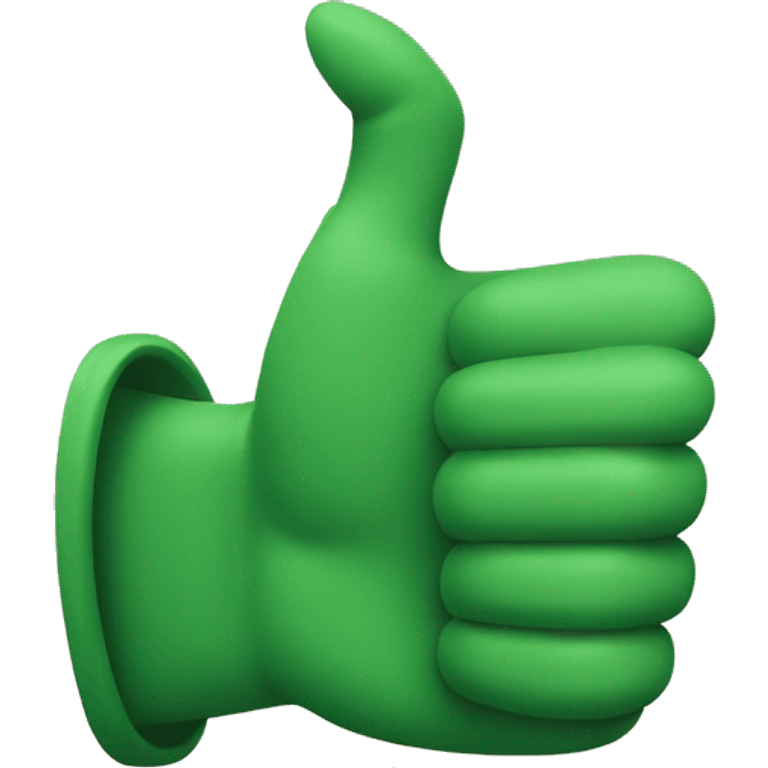 green hand thumbs up emoji