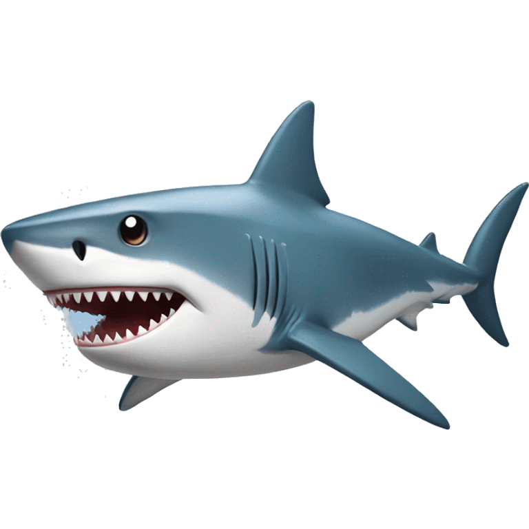 Shark with top emoji