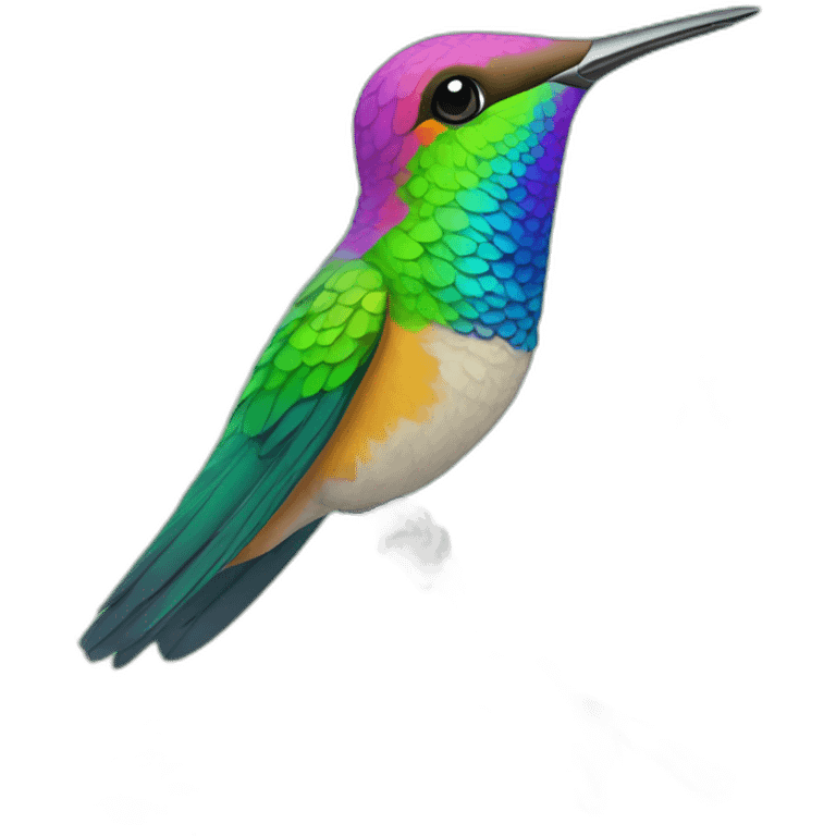 Colibri colorido emoji