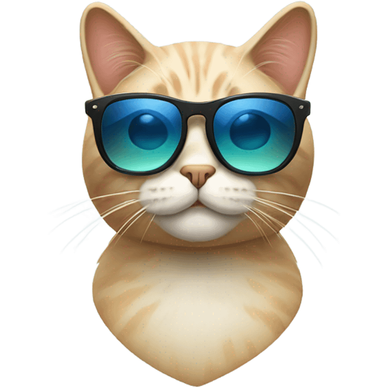 Cat with sunglasses emoji