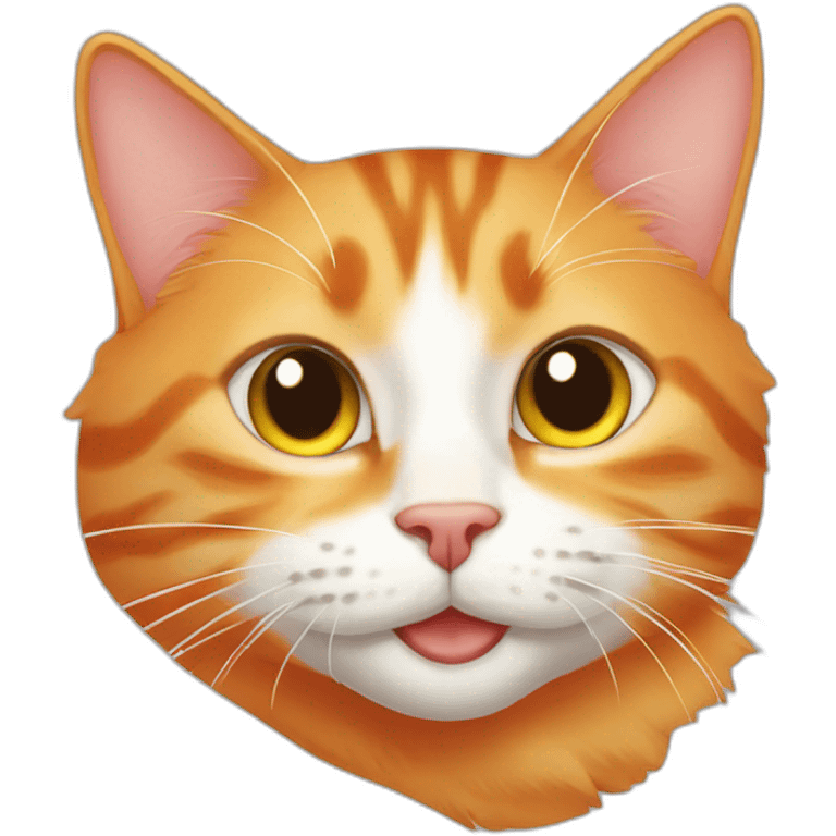 orange-tabby-cat-laying-happy emoji