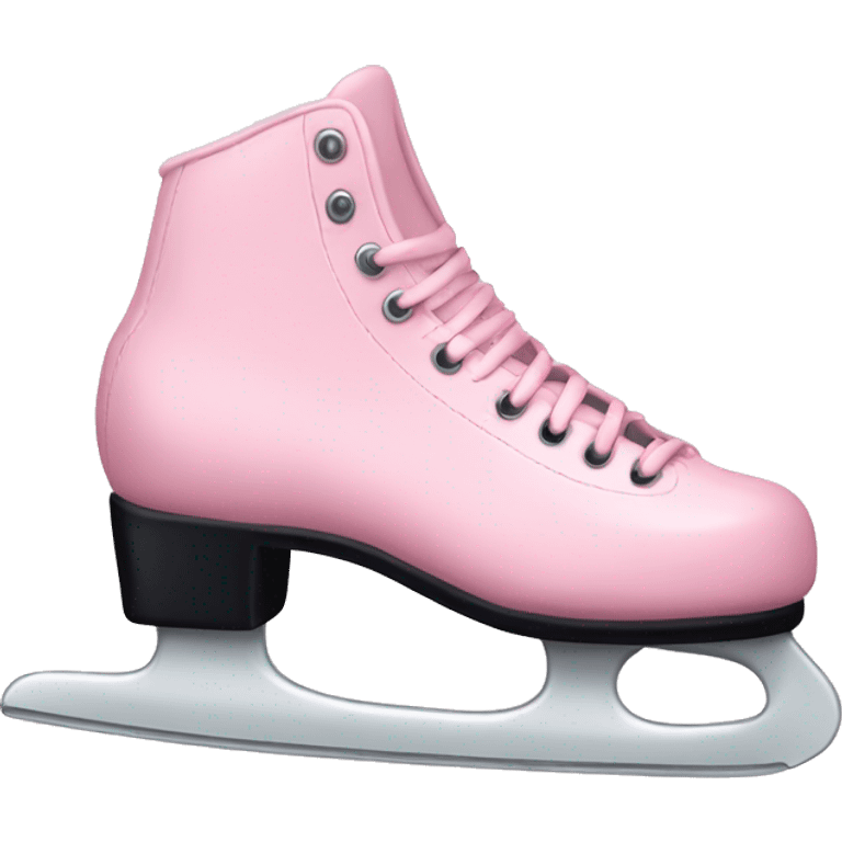 Pastel pink ice skates emoji