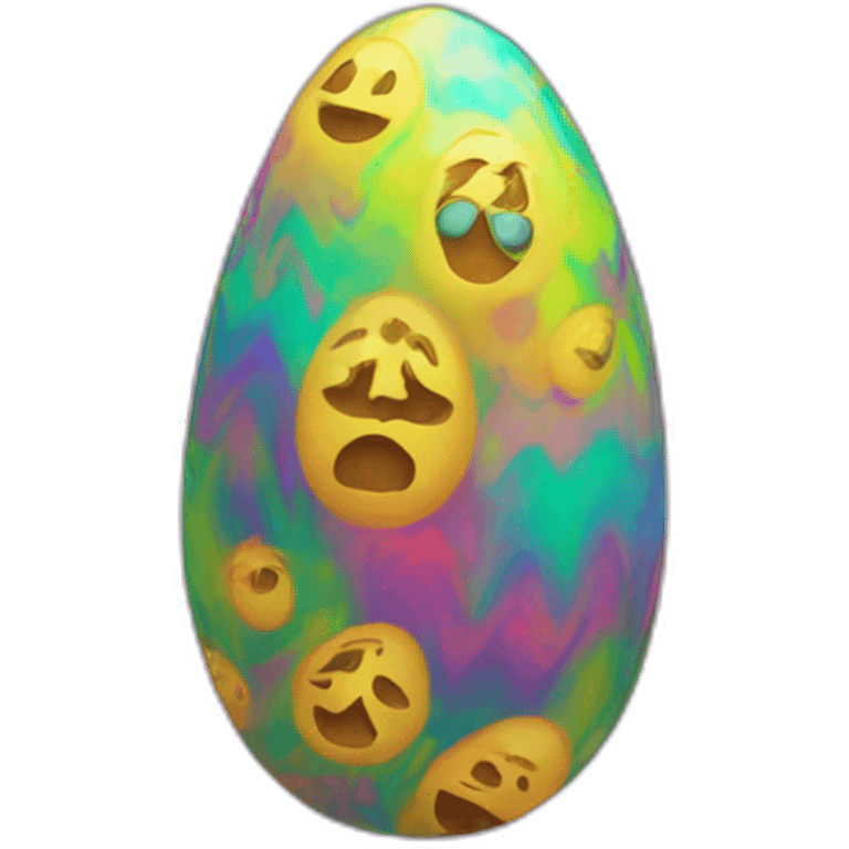 trippy psycadelic egg emoji