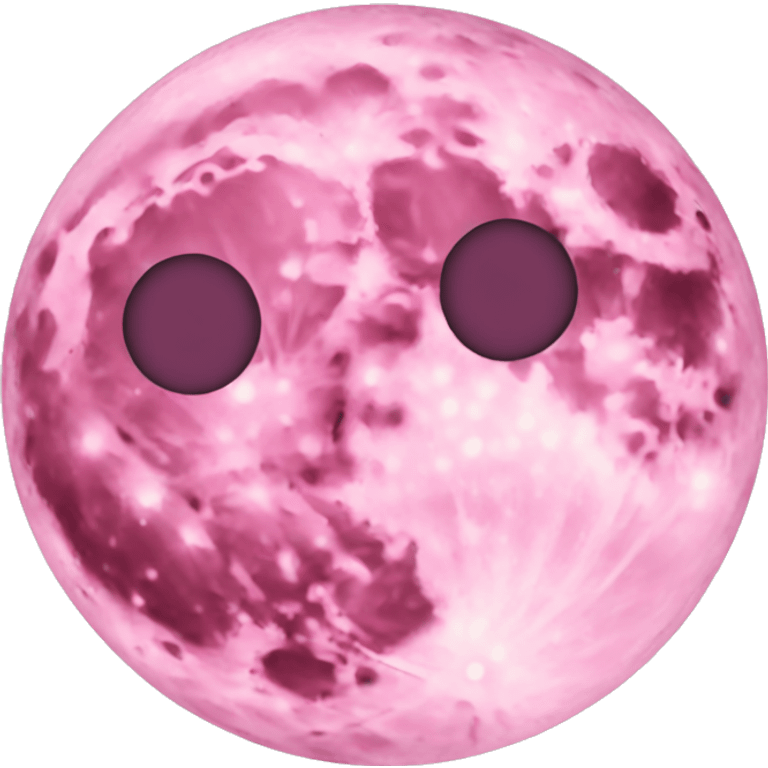 Pink moon emoji