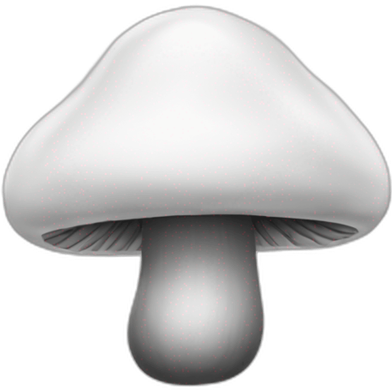 monochrome mushroom emoji