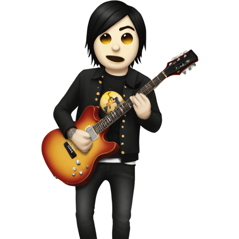 Frank Iero playing guitar emoji