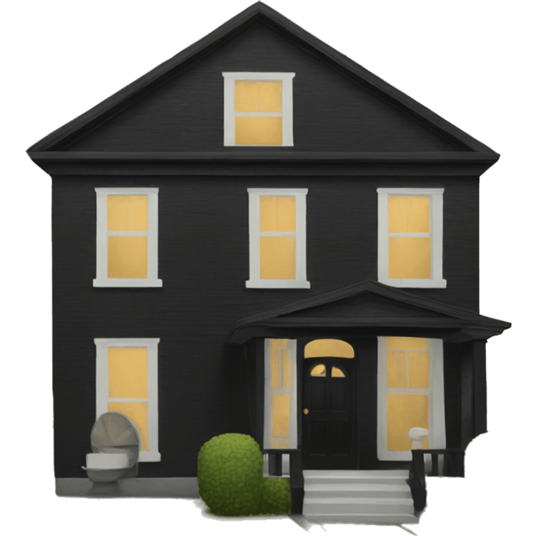 Black house  emoji