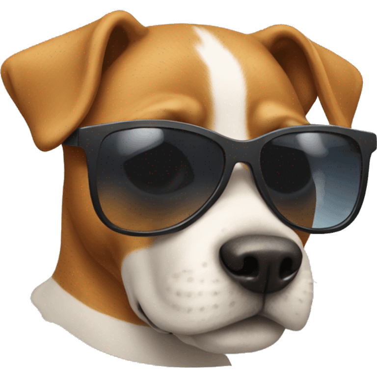 dog wearing sunglasses emoji