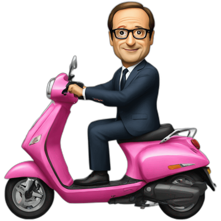 François Hollande scooter emoji