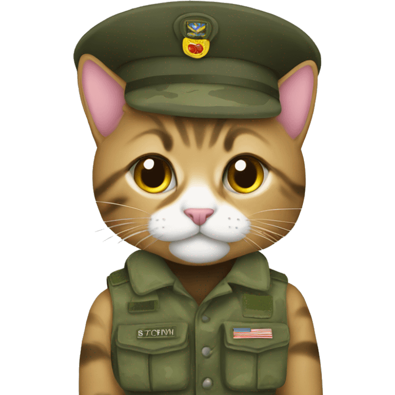 army kitty emoji