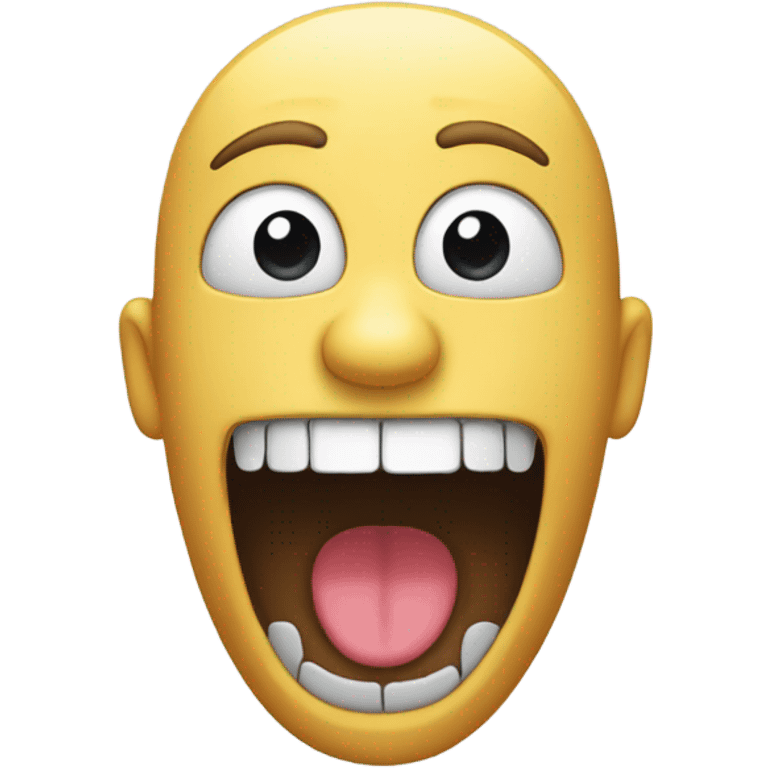 emoji with its mouth open and hands over it face emoji