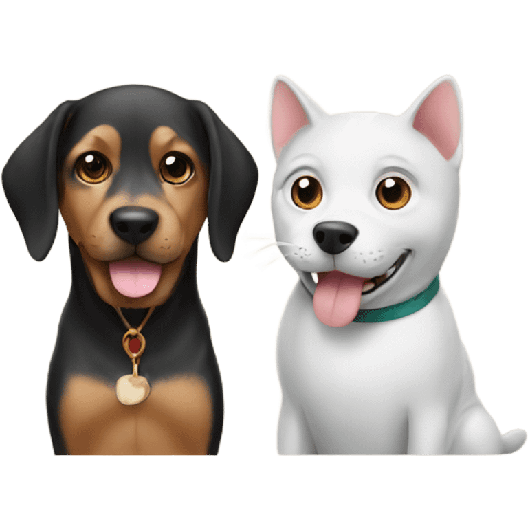 dog and cat emoji