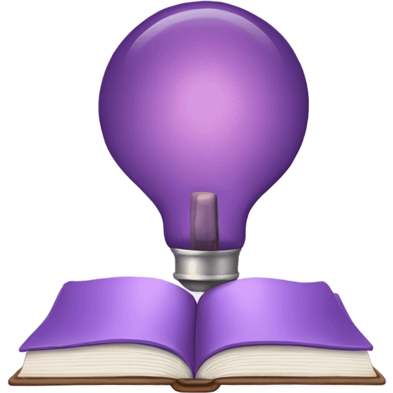 cozy book light purple emoji