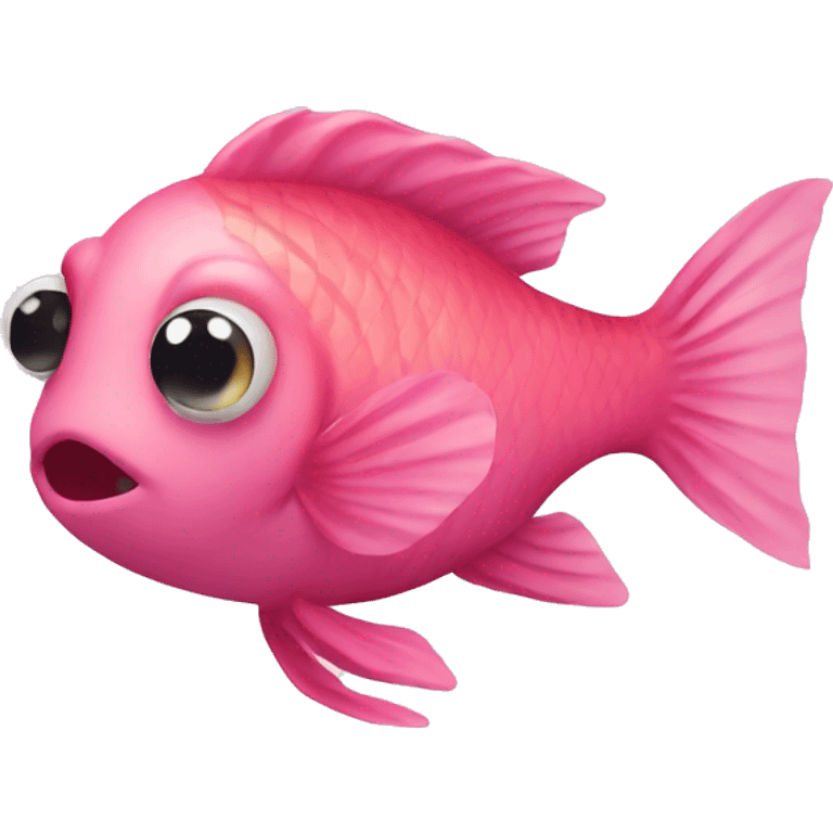 Pink fish emoji