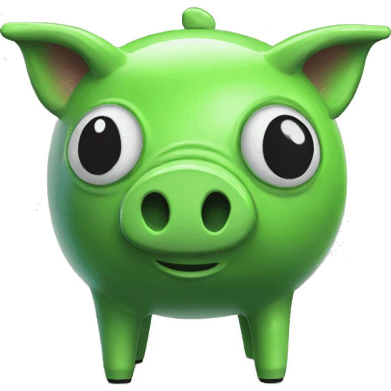 alien piggy bank emoji