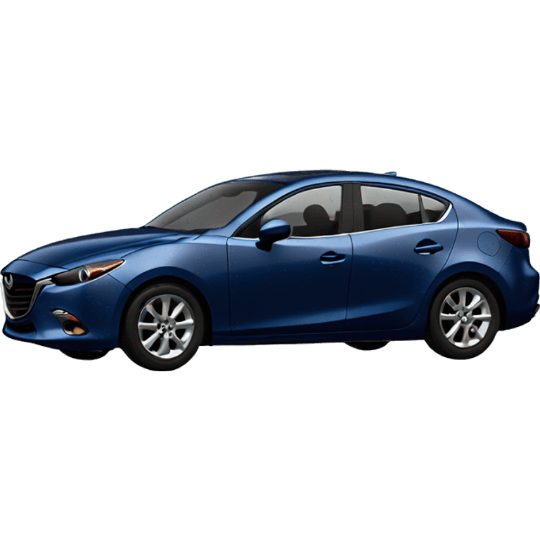 navy blue mazda 3 sedan car emoji