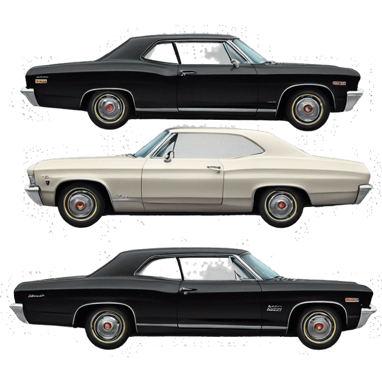 Impala Chevrolet 1967 Black emoji