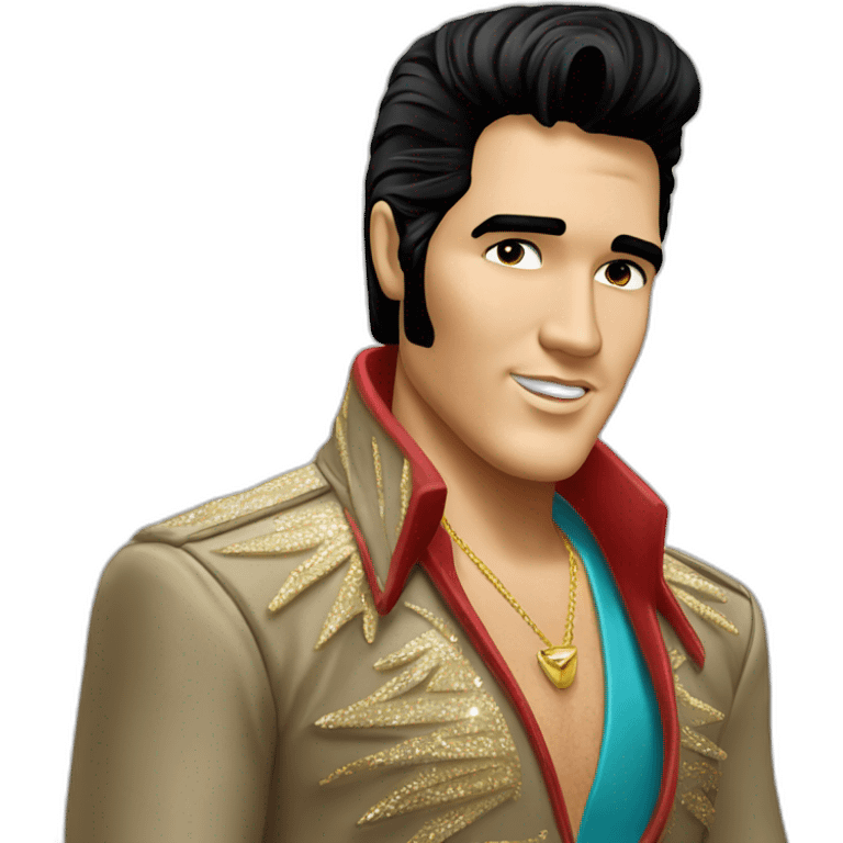 Elvis Presley cuerpo entero emoji