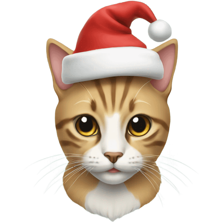 Cat with Santa hat emoji