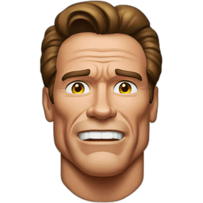 Arnold Schwarzenegger posing emoji