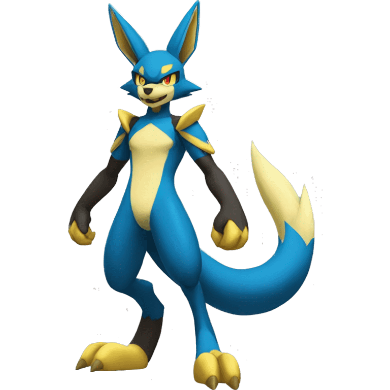 Lucario-Zeraora full body emoji