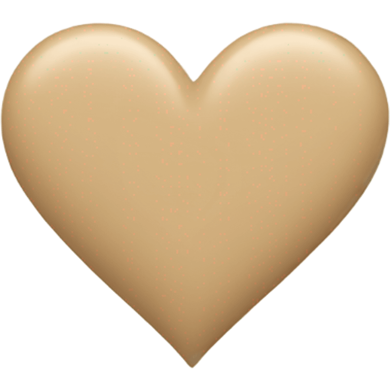 Beige heart  emoji