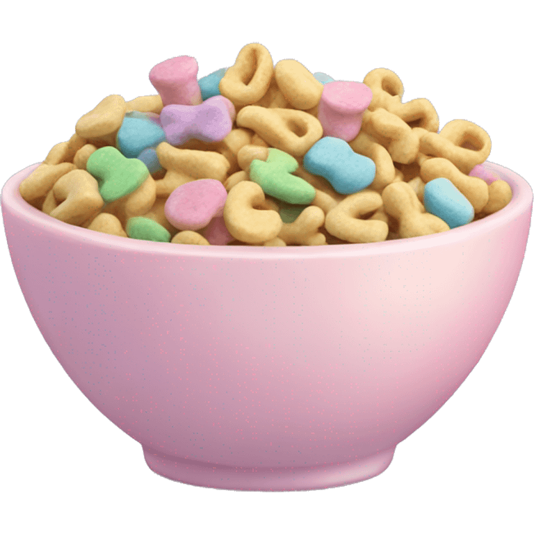 Pastel bowl full of Lucky charms  emoji