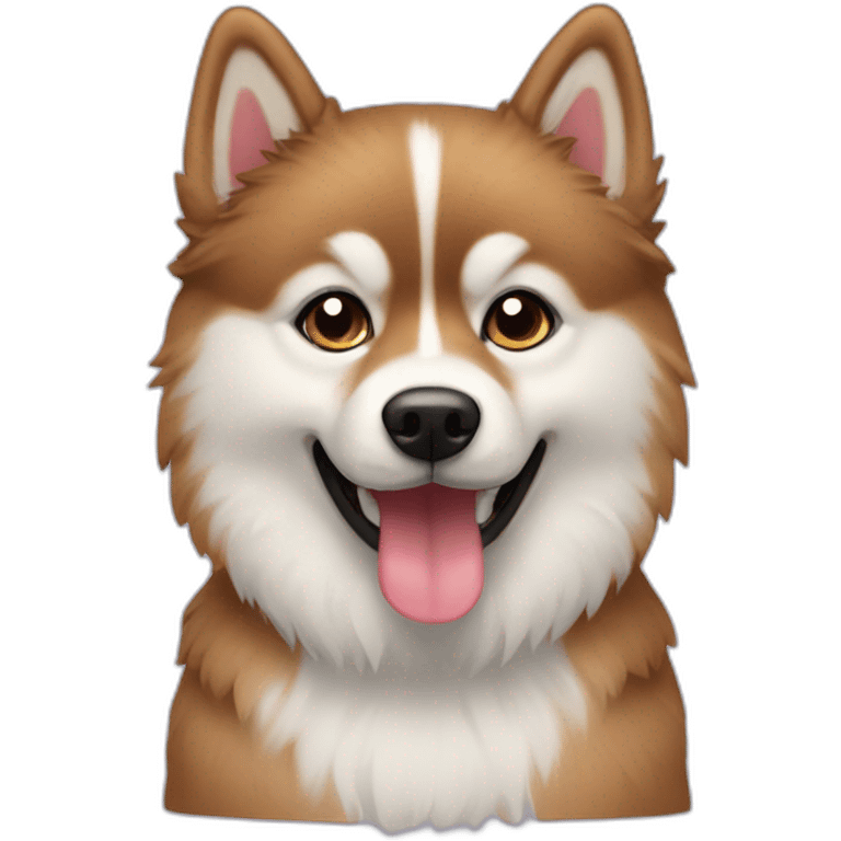 Pomsky dog emoji