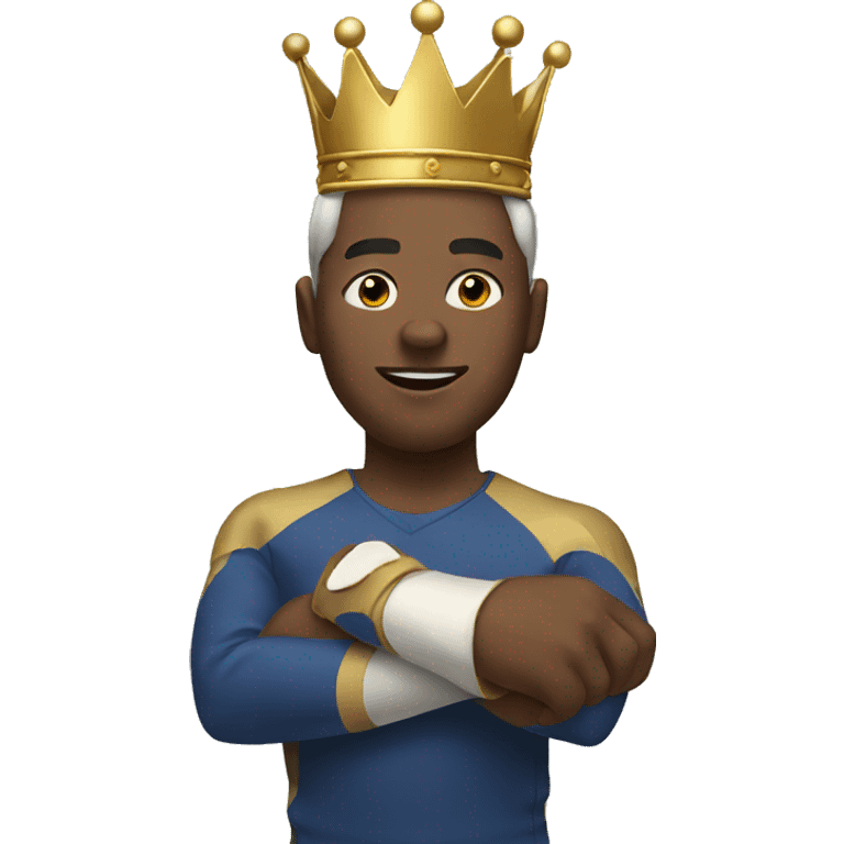 Throwing crown emoji