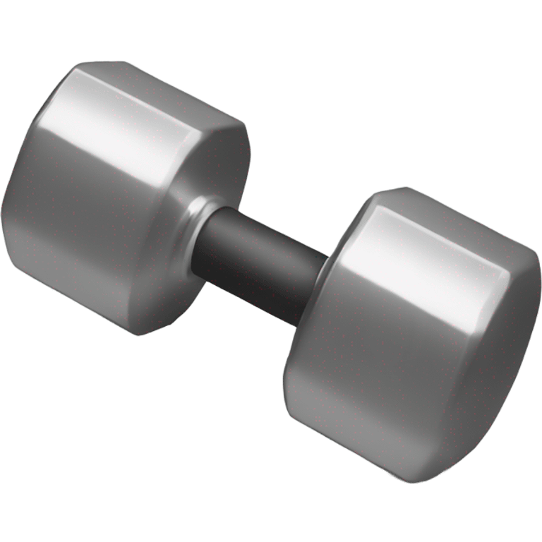 Dumbbell white emoji