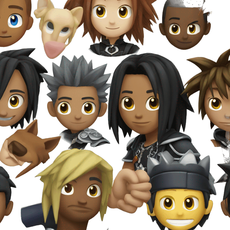 Kingdom hearts characters  emoji