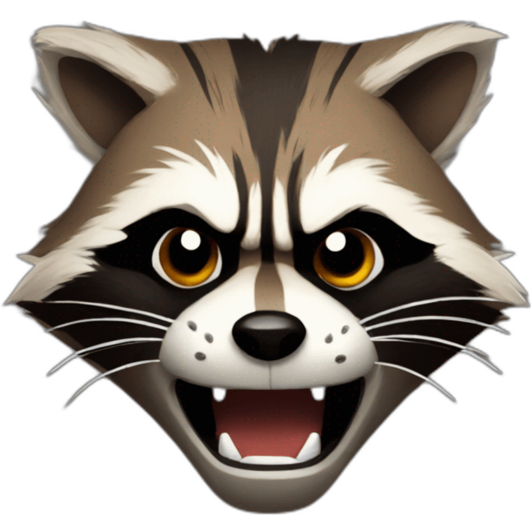 rocket raccoon angry emoji