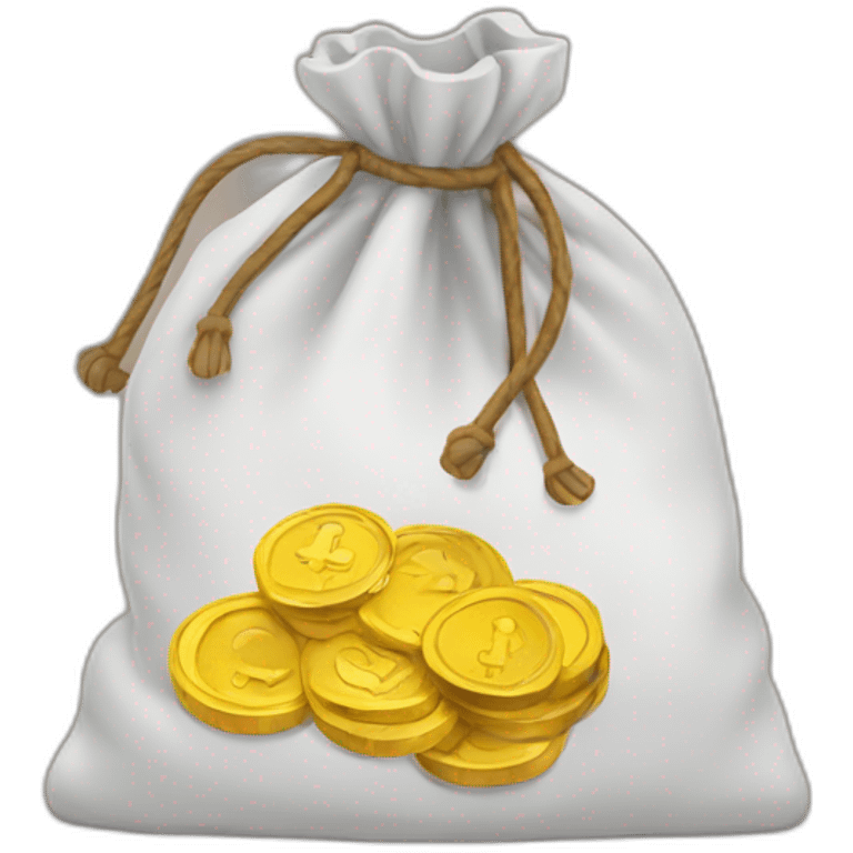 coin bag emoji