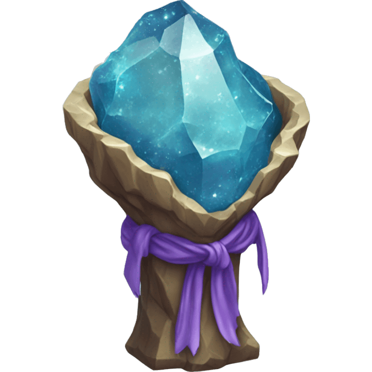 empty crystal geode magical robes emoji