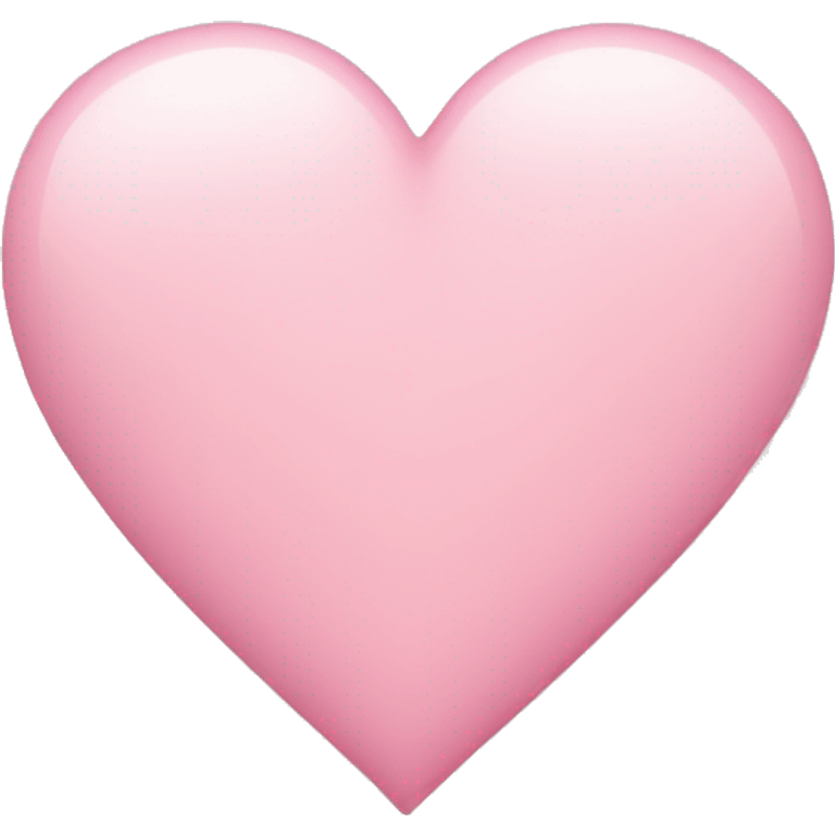 Light pink heart emoji