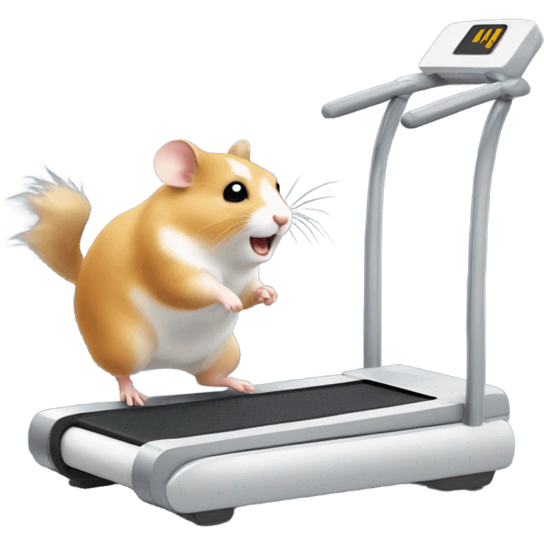 hamster runs on a treadmill emoji